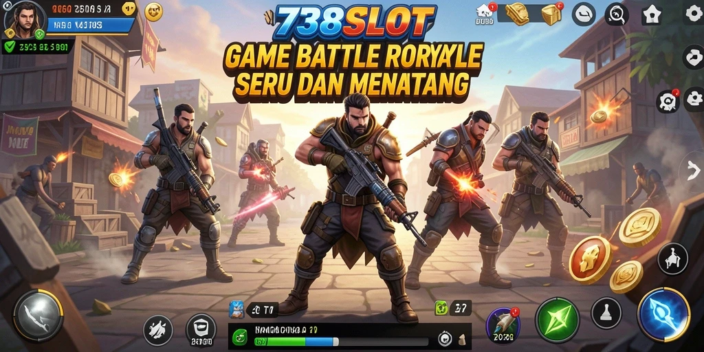 Gameplay seru dan intens dari game Battle Royale 738SLOT.