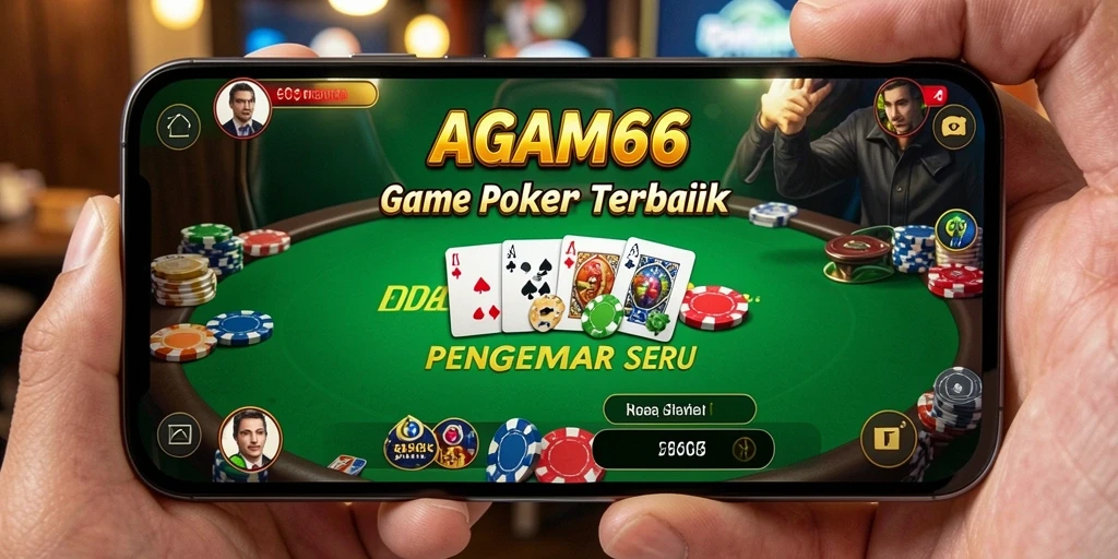 Tampilan gameplay AGAM66 yang mendebarkan dalam permainan Poker.