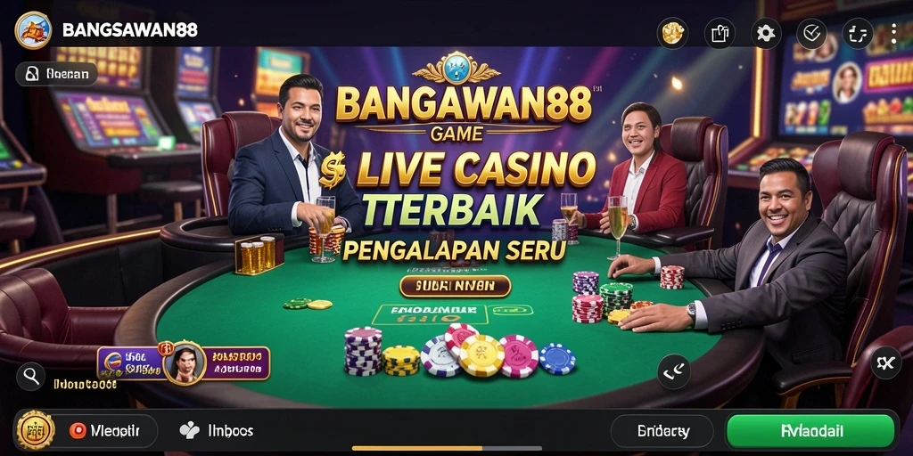 Gameplay BANGSAWAN88 dengan dealer langsung yang menarik.