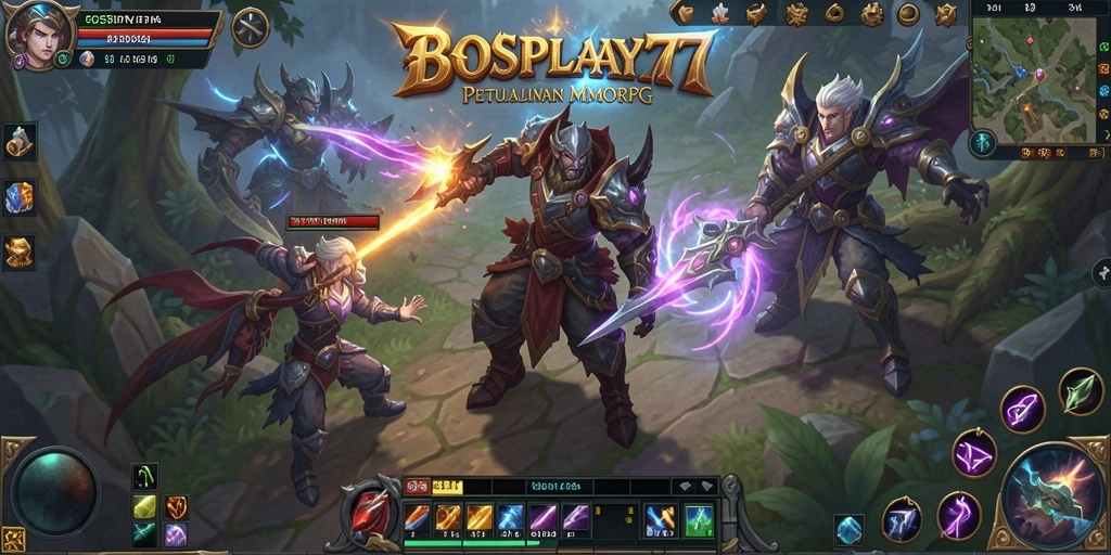 Tampilan gameplay seru di dunia <strong>BOSPLAY77</strong> yang luas.