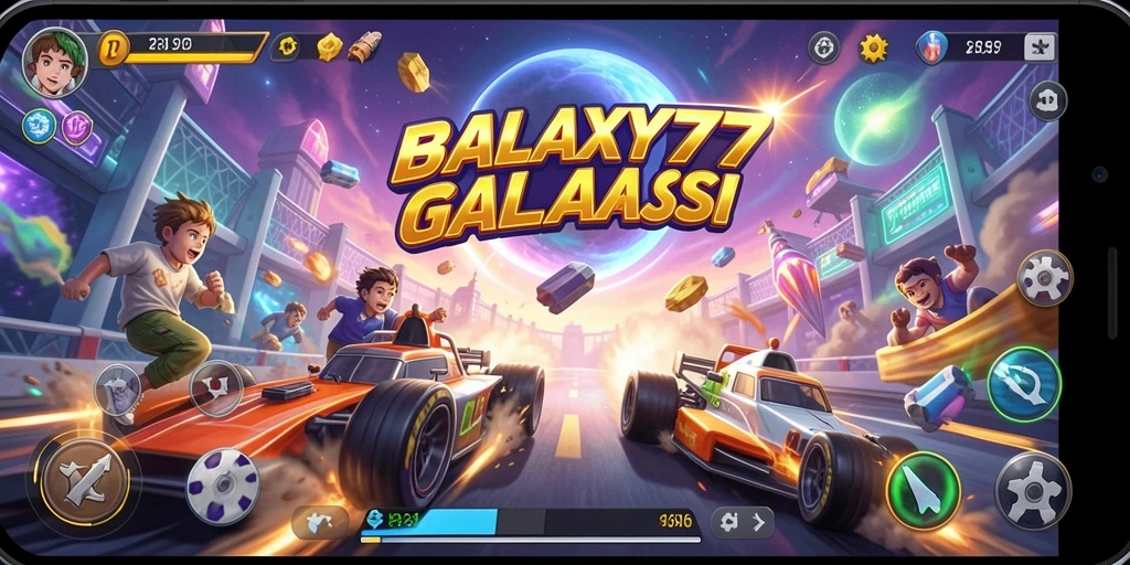 Tampilan seru dari gameplay racing di GALAXY77.