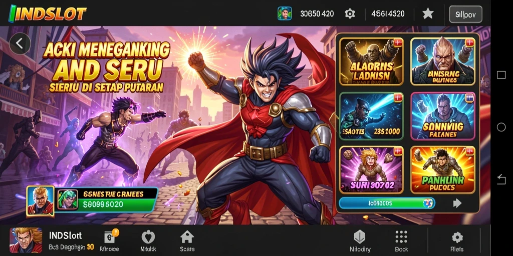 Tampilan gameplay INDSLOT yang seru dan penuh aksi.