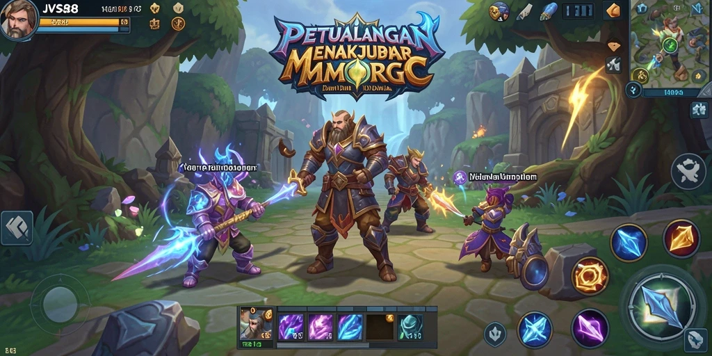Gameplay seru dan mendebarkan di dunia MMORPG JVS88.