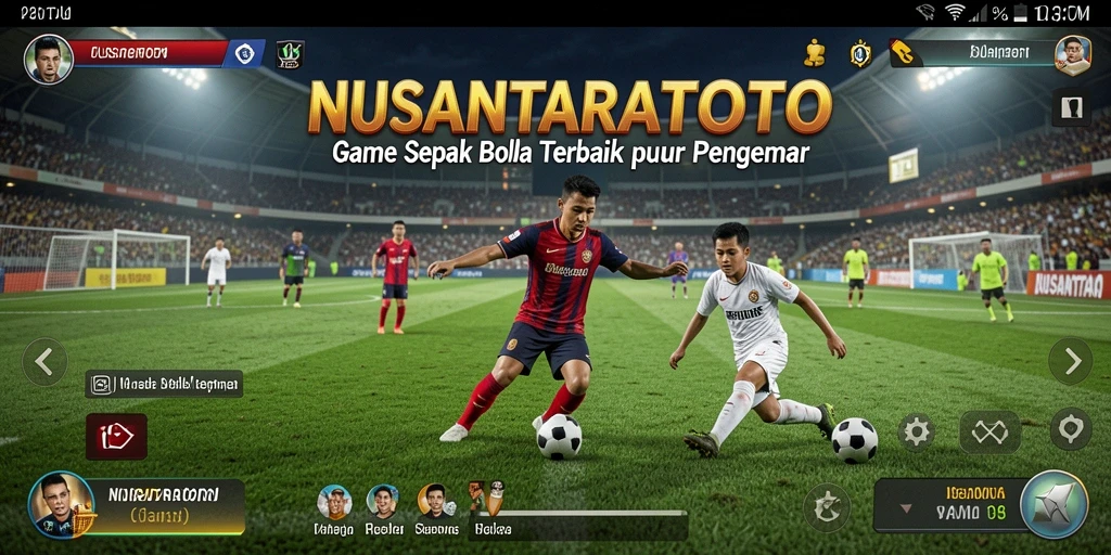 Tangkap momen seru dalam pertandingan sepak bola NUSANTARATOTO.