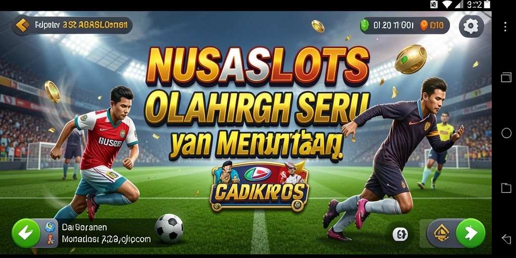 Tampilan gameplay menakjubkan di NUSASLOTS dengan aksi olahraga seru.