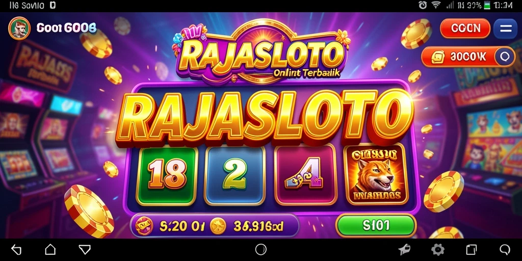 Tampilan gameplay menarik dari RAJASLOTO yang menghibur.