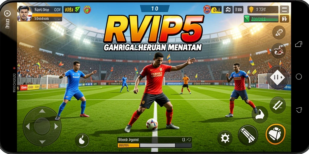 Tampilan gameplay seru di RVIP5 dengan berbagai olahraga.