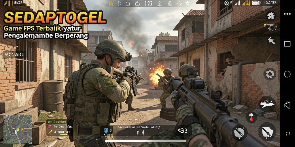 Tampilan gameplay menegangkan di SEDAPTOGEL yang penuh aksi.