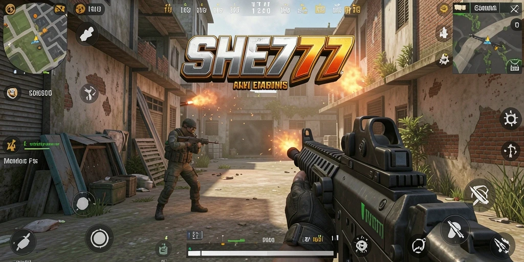 Tampilkan aksi mendebarkan dalam gameplay FPS SHE777.