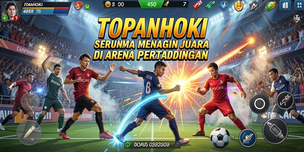 Tangkapan layar menunjukkan aksi seru di arena hoki.