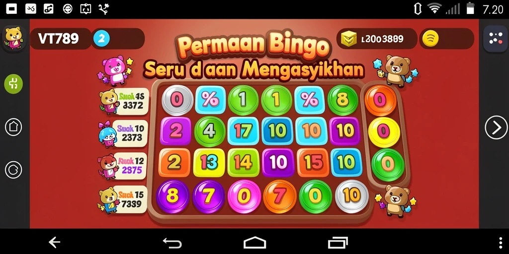 Tampilan gameplay VT789 yang seru dan interaktif dalam permainan Bingo.