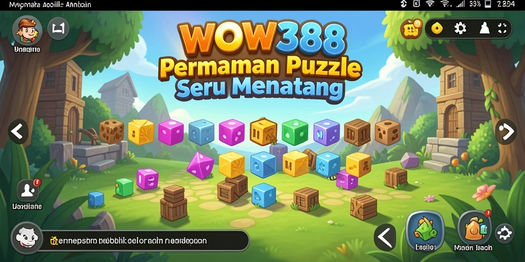 Screenshot gameplay WOW388 yang menampilkan tantangan puzzle yang menarik.